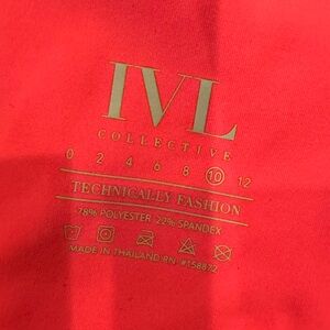 NWOT IVL WOMENS WORKOUT TOP - HOT PINK SIZE 10
